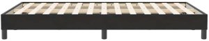 vidaXL Łóżko Box Spring bez materaca Czarne 120x210 cm Aksamit 6