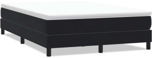 vidaXL Łóżko Box Spring bez materaca Czarne 160x220 cm Aksamit 2