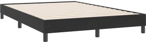 vidaXL Łóżko Box Spring bez materaca Czarne 160x220 cm Aksamit 4