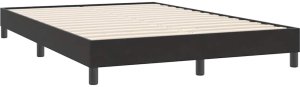 vidaXL Łóżko Box Spring bez materaca Czarne 160x220 cm Aksamit 7