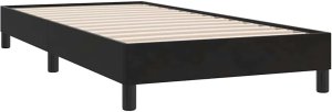 vidaXL Łóżko Box Spring bez materaca Czarne 90x210 cm Aksamit 3