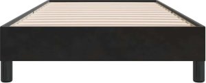 vidaXL Łóżko Box Spring bez materaca Czarne 90x210 cm Aksamit 5