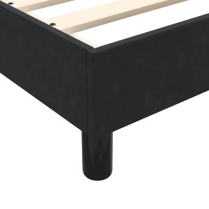 vidaXL Łóżko Box Spring bez materaca Czarne 90x210 cm Aksamit 8