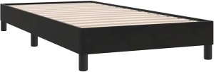 vidaXL Łóżko Box Spring bez materaca Czarne 100x210 cm Aksamit 3