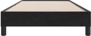 vidaXL Łóżko Box Spring bez materaca Czarne 100x210 cm Aksamit 5