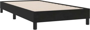 vidaXL Łóżko Box Spring bez materaca Czarne 100x210 cm Aksamit 7