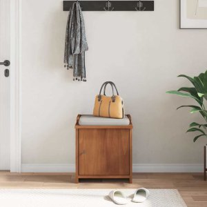 vidaXL Ławka do przedpokoju "SANDNES" 45x40x50 cm lite drewno sosnowe 4