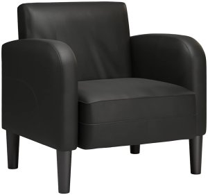 vidaXL Sofa Fotel z Podłokietnikami Czarny 54 cm Skóra ekologiczna 2