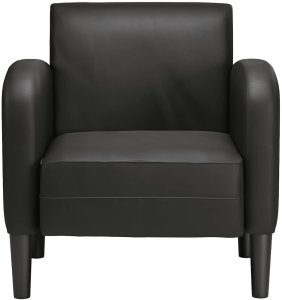 vidaXL Sofa Fotel z Podłokietnikami Czarny 54 cm Skóra ekologiczna 3
