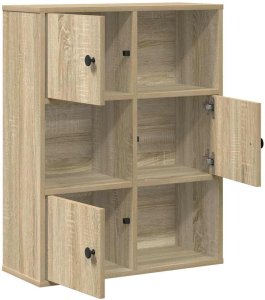 vidaXL Regał, dąb sonoma, 60x24x76,5 cm, materiał drewnopochodny 4