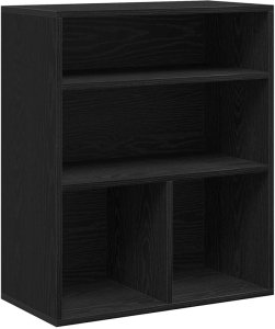 vidaXL Regał na książki, czarny, 66x31x80 cm, materiał drewnopochodny 2