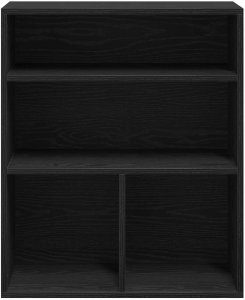 vidaXL Regał na książki, czarny, 66x31x80 cm, materiał drewnopochodny 4