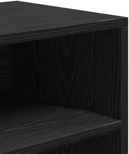 vidaXL Regał na książki, czarny, 66x31x80 cm, materiał drewnopochodny 7