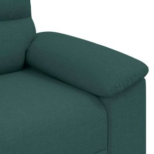 vidaXL Sofa 2-osobowa Ciemnozielona 120 cm Tkanina 7