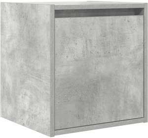 vidaXL Szafka nocna wisząca Betonowa Szara 38x34x40 cm 2