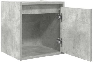 vidaXL Szafka nocna wisząca Betonowa Szara 38x34x40 cm 5