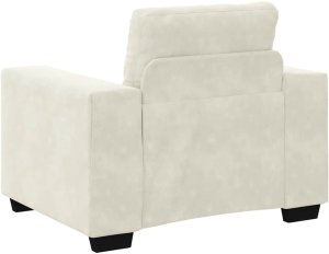 vidaXL Sofa Fotel Kremowy 60 cm Aksamit 6