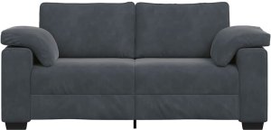 vidaXL Sofa dwuosobowa Ciemnoszara 140 cm Aksamit 4