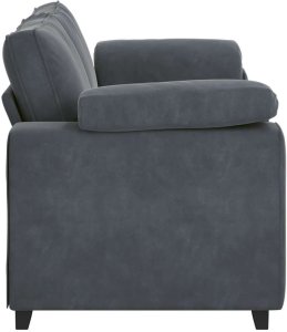 vidaXL Sofa dwuosobowa Ciemnoszara 140 cm Aksamit 5