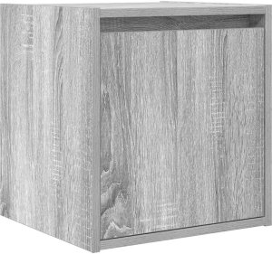 vidaXL Szafki nocne ścienne 2 szt. Szary Sonoma 38x34x40 cm 5