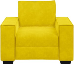 vidaXL Sofa Fotel Żółty 60 cm Aksamit 4