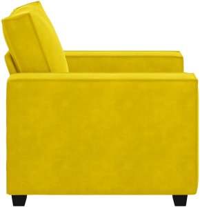 vidaXL Sofa Fotel Żółty 60 cm Aksamit 5
