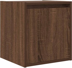 vidaXL Szafka nocna ścienna Brązowy Dąb 38x34x40 cm 2