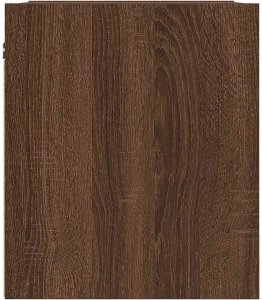 vidaXL Szafka nocna ścienna Brązowy Dąb 38x34x40 cm 7