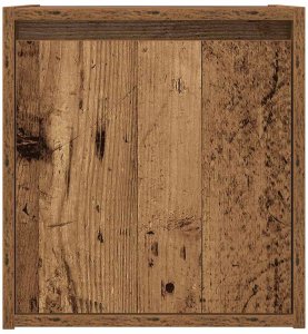 vidaXL Szafka nocna ścienna Stare drewno 38x34x40 cm 6