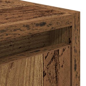 vidaXL Szafka nocna ścienna Stare drewno 38x34x40 cm 10