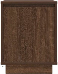 vidaXL Szafka nocna z oświetleniem LED, brązowy dąb, 38x34x50 cm 6