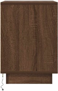 vidaXL Szafka nocna z oświetleniem LED, brązowy dąb, 38x34x50 cm 7