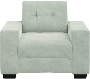vidaXL Sofa Fotel Jasnoszary 60 cm Aksamit 4
