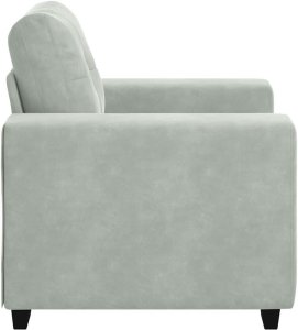 vidaXL Sofa Fotel Jasnoszary 60 cm Aksamit 5