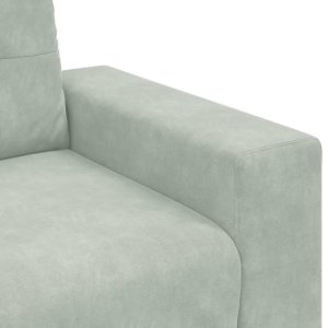 vidaXL Sofa Fotel Jasnoszary 60 cm Aksamit 7