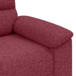 vidaXL Sofa 2-osobowa w kolorze czerwonego wina 120 cm Tkanina 7