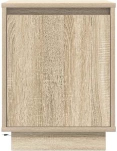 vidaXL Szafka nocna z oświetleniem LED, dąb sonoma, 38x34x50 cm 6