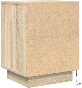 vidaXL Szafka nocna z oświetleniem LED, dąb sonoma, 38x34x50 cm 8