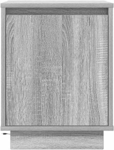 vidaXL Szafka nocna z oświetleniem LED, szary dąb sonoma, 38x34x50 cm 6