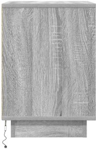 vidaXL Szafka nocna z oświetleniem LED, szary dąb sonoma, 38x34x50 cm 7