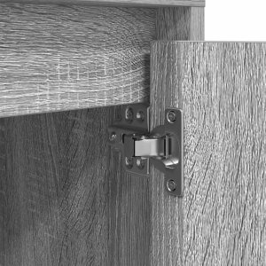 vidaXL Szafka nocna z oświetleniem LED, szary dąb sonoma, 38x34x50 cm 10