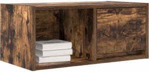 vidaXL Szafka RTV Dąb wędzony 60x31x25,5 cm Drewno klejone 4