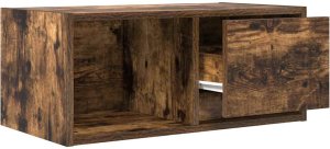 vidaXL Szafka RTV Dąb wędzony 60x31x25,5 cm Drewno klejone 5