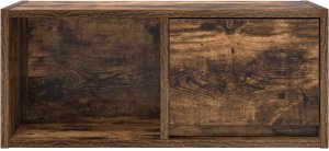 vidaXL Szafka RTV Dąb wędzony 60x31x25,5 cm Drewno klejone 6