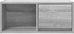 vidaXL Szafka RTV Szara Sonoma 60x31x25,5 cm Drewno klejone 6