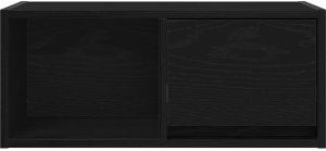 vidaXL Szafka RTV Czarny Dąb 60x31x25,5 cm Drewno klejone 6