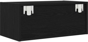 vidaXL Szafka RTV Czarny Dąb 60x31x25,5 cm Drewno klejone 8