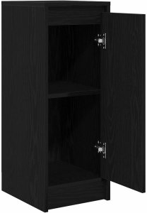 vidaXL Komoda Czarny Dąb 29,5x34x76 cm Drewno klejone 5