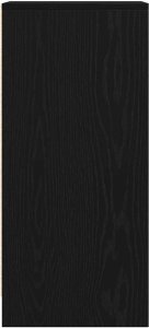 vidaXL Komoda Czarny Dąb 29,5x34x76 cm Drewno klejone 7