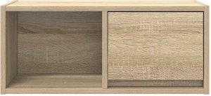 vidaXL Szafka RTV Sonoma Oak 60x31x25,5 cm Drewno klejone 6